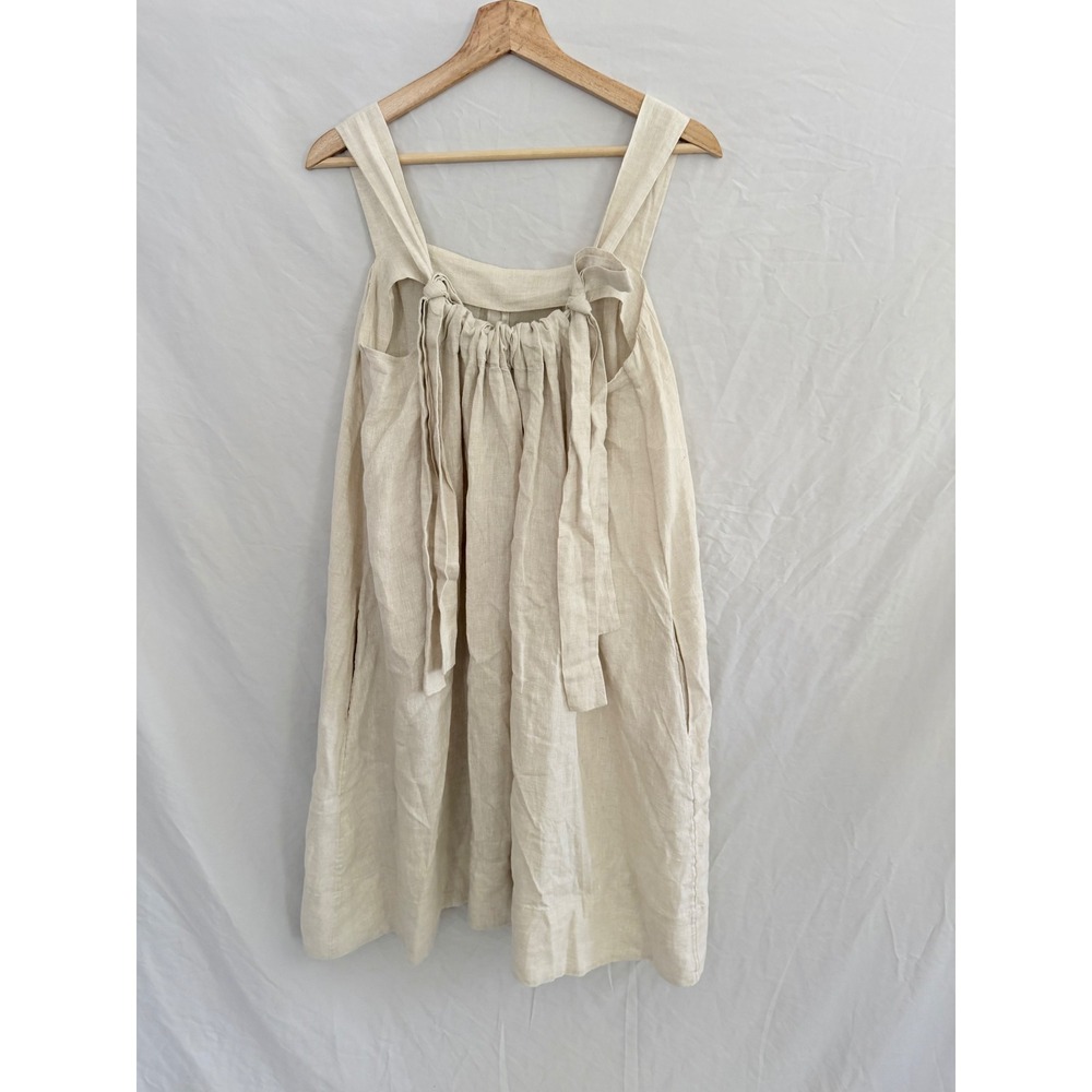 COS Cream Midi Sundress with Tie Straps - Picture 2 of 7